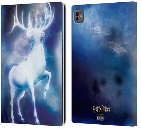 Head Case Designs sous Licence Officielle Harry Potter Stag Patronus Prisoner of Azkaban II Étui Portefeuille en Cuir Compatible avec Apple iPad Pro 11 M4/M5 2024/2025