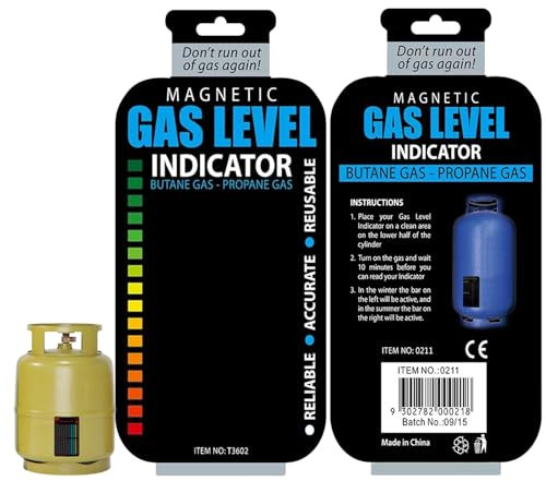 Ninnyi 2 PCS Reusable Gas Level Indicator for Gas Bottles, Magnetic Gas Cylinder Level Indicator for Propane Butane LPG Fuel