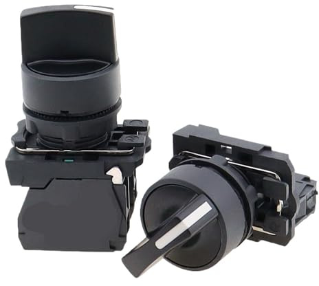 2 gears/3 gears selector switch 22mm XB5AD21/AD33/AD53 2normally open self-reset/self-lock 2NO/1NO1NC(3 position,SELF-LOCKING_1NO1NC)