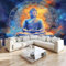 Vlies Fototapete Digitale Malerei Universum Meditation - Foto Tapete Schlafzimmer Wohnzimmer Moderne Vliestapete 200 x 140 cm Wandtapete Motivtapeten Bildtapete 3D Effekt Wand Dekoration