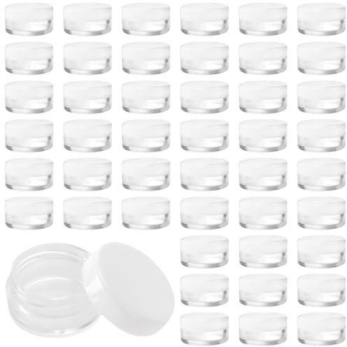 MANCHAP 200PCS 5ml Cosmetic Pots, 5g Mini Plastic Travel Containers Jars with Lids for Makeup
