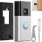 ExcellaElite Ring Doorbell Mount, No Drill Sticky Ring Doorbell Mount, Bracket with Key and Screwdriver for Houses,Apartments and Offices