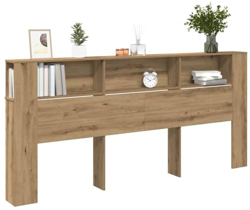 vidaXL Kopfteil Schrank Artisan-Eiche Holzwerkstoff