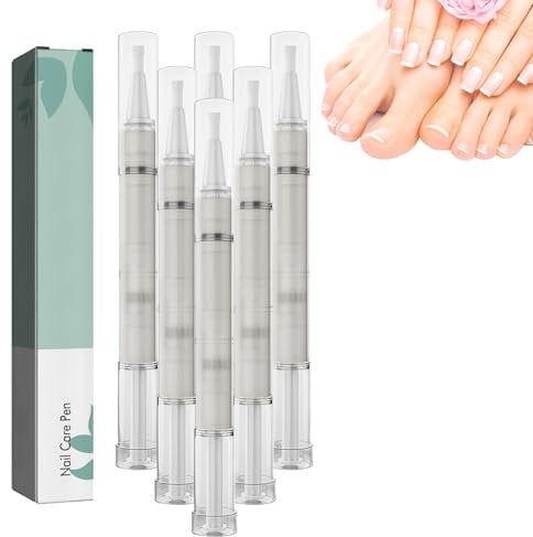 Mullend Nail Care Pen, Nail Growth Treatment, Nail Strengthener for Damaged Nails, Tea Tree Oil Nail Treatment Serum, Nail Repair Serum, Nail Polishing Pen, With Vitamin & Aloe Vera (6)