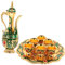 Mikinona 1 Juego juego de té fiesta tetera decorativa teteras antiguas tetera con tazas tetera antigua tazas de té vintage Kit de tazas de té Aleación de zinc