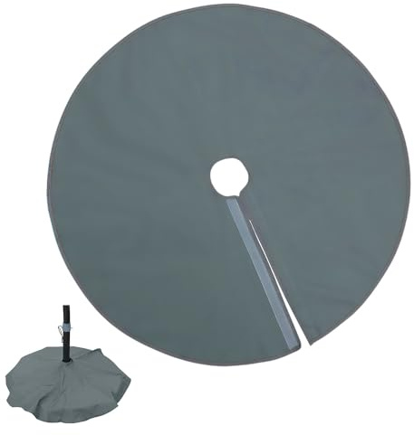 HLIWS 1 Stück Schirmständer Abdeckung,Passend für Sonnenschirme-Ø90cm | Oxford-Stoff, zweiteilige Konstruktion, wasserabweisend und reißfest, geeignet für Garten, Terrasse, Strand und Hof