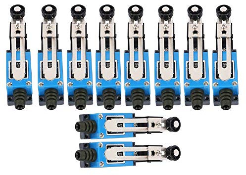 Elydiva 10 PièCes SéRies ME-8108 Interrupteur de Fin de Course de Type de Bras de Rouleau Momentané pour Moulin CNC 5A 250 V ME8108 Mini Interrupteur