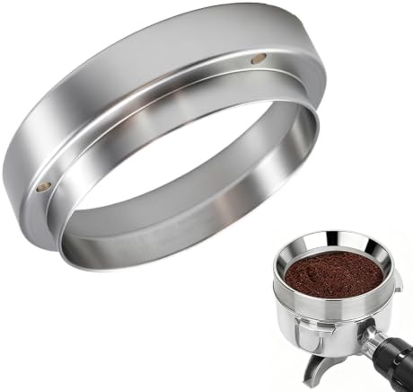 58mm Magnetic Dosing Funnel Aluminum Alloy Coffee Dosing Funnel 58mm | Coffee Dosing Ring with 4 magnets for 58mm Portafilter Funnel Barista Espresso Coffee Machine Accessories for Home, Cafe