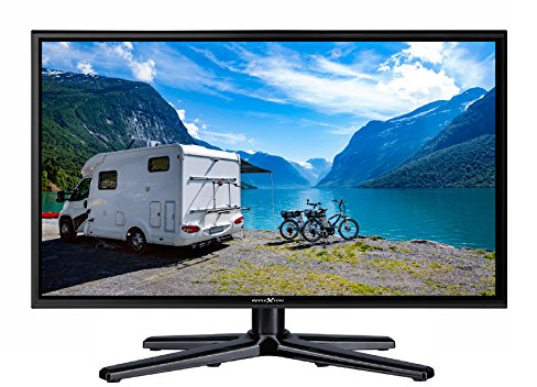 Reflexion LEDW-22 Wide-Screen LED-Fernseher (22 Zoll) für Wohnmobile mit DVB-T2 HD, Triple-Tuner und 12 Volt Kfz-Adapter (12 V / 24 V, Full HD, HDMI, USB, EPG, CI+, DVB-T Antenne), schwarz