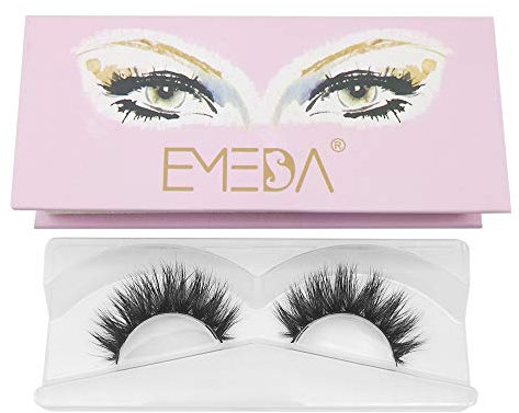 3D Cils individuels Faux Vison Cils 1 paire Faux Mink Cils Naturels Cils épais Cils Longs Naturels pour la Beauté