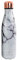 NIKITA Metal Water Bottle - Marble Water Bottles with Rose Gold Lid - Insulated, Reusable Stainless Steel Drinks Bottle - Keeps Beverages Cold or Hot - Adults or Kids - BPA Free - 500ml (White)