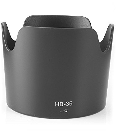 Focusfoto monture à baïonnette Lens Hood Abat-jour de remplacement pour Nikon HB-36 s'adapter pour Nikon AF-S VR Zoom-NIKKOR 70–300 mm f/4.5–5.6 G IF-ED objectif de l'appareil photo