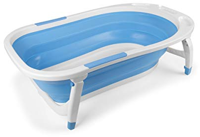Bañera Bebé Plegable Azul