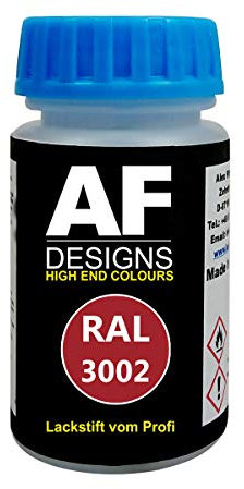 Alex Flittner Designs Lackstift RAL 3002 Karminrot matt 50ml schnelltrocknend Acryl