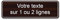 Plaque gravée personnalisée 1 ou 2 lignes 13x4cm autocollante Bois