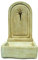 Fontaine de jardin murale en pierre Laurier extérieur 42 x 55 x 98 cm.