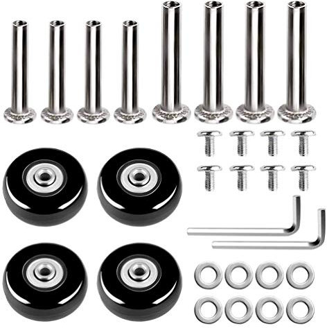 BESPORTBLE 4 Stück Trolley-Räder Samsonite-Reparaturteile Reparatur Von Gepäckrädern Gepäckrolle Ersatz-Gepäckkoffer Reparaturteil Gummi Wartung Reisen Universalrad