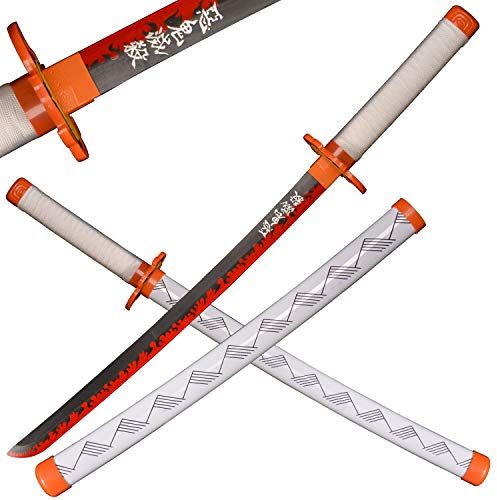Sword Valley Holz Blade Anime Samurai Schwert, Demon Schwert 78 cm-Rengoku Kyoujurou