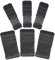 Yarbar 6 Pezzi Estensioni del reggiseno 2 ganci e 3 ganci Prolunghe del reggiseno Spalline elastiche del reggiseno (3 Fila 3 Gancio, 6 pezzi Nero, 2 ganci e 3 ganci)