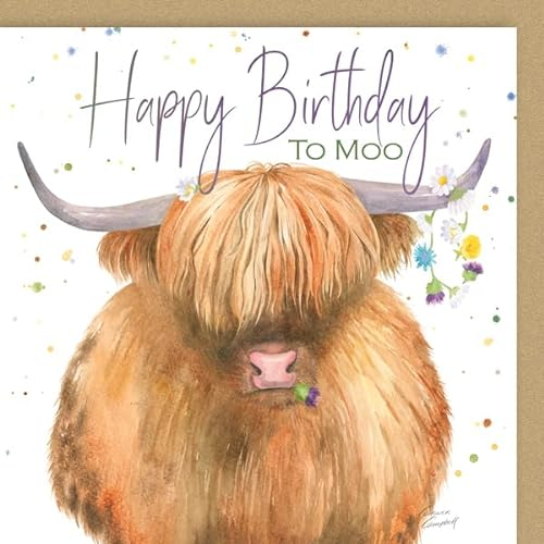 Happy Birthday to Moo Highland Kuh Karte