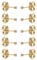 LIUJZZJ 5 coppie 2mm Oro piccolo da donna in acciaio INOX rotondo chiaro zirconi orecchini