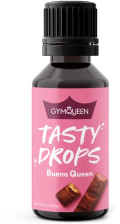 GymQueen Tasty Drops, Bueno Queen, Flavour Drops ohne Kalorien, 30ml