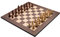 Engelhart - 170493 - Luxury inlaid Wooden Chess Set - Chessboard Maple and/or Walnut + Chess pieces in Wodden Case (50 cm, Brown)