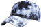 Hippie-Batik-Mütze Bedruckt Bunt Sommer Cool Visor Cap Damen Baseball Cap mit Batik Muster Klettverschluss Verstellbar Batic Dye Baseball Cap