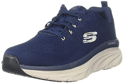 Skechers Mens Dlux Walker Shoes Navy 8 (42)