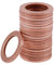 Lot de 20 rondelles plates en cuivre de 12 mm x 18 mm x 1,5 mm