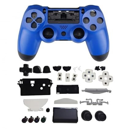 CARCASA COMPLETA COMPATIBLE PARA MANDO DUALSHOCK PLAYSTATION 4 PS4 JDS-001 AZUL