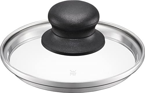 WMF Fusiontec Couvercle en verre minéral pour mini-casserole 12 cm, couvercle de qualité supérieure avec poignée en bakélite, passe au four jusqu'à 180° C, passe au lave-vaisselle, 0515265290
