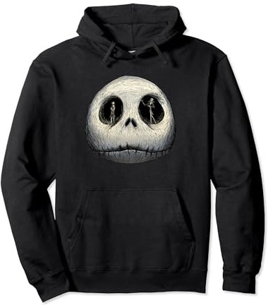 Disney The Nightmare Before Christmas Sally and Jack Face Sweat à Capuche