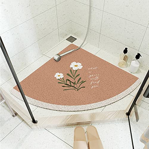 AHDFY Angolare Doccia, Tappeto Doccia Angolare, Tappeto Angolare Doccia, Tappetino Doccia Antiscivolo Angolare, Tappeto Doccia Antiscivolo Angolare,D,70x70cm