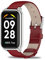 KoGiio Cinturino Compatibile con Xiaomi Redmi Smart Band 2, Gentiluomo Elegante Avanzati Cintura Ricambio, Uomini Donne Pelle Cinturino Compatibile con Xiaomi Redmi Smart Band 2 - Rosso