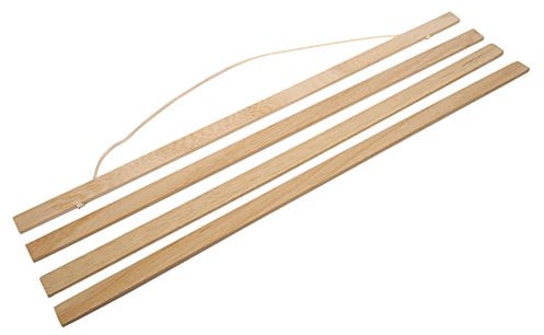 Baguette De Suspension Poster 40 Cm,Support Illustrations,Tbest Stecche Per Poster,Glissière Suspension Poster,Porte Affiche Bois Moderne Magnétique Sciure De Bois Cadre Photo Bricolage Affiche Scroll