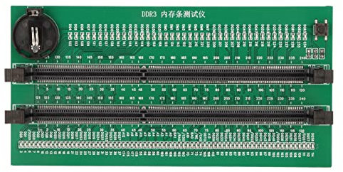 UPQRSG Tester Memoria DDR3, Scheda Test Memoria PCB DDR3 con 110 Indicatori LED, Tester RAM Desktop DDR3, Scheda Tester Slot Memoria, per Memoria DDR3 per Computer Desktop