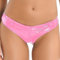 MSemis Damen Wetlook String Tanga Ouvert-Slip Hotpants Lack Leder Shorts Unterwäsche Erotik Dessous Gogo Höschen Reizwäsche mit Reißverschluss Rosa C XXL