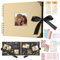 DazSpirit Fotoalbum 29,5 X 21cm Fotoalbum Zum Selbstgestalten Schwarz Fotobuch Mit 80 Seiten Scrapbook, Für 160 Bilder, Inkl.6 Metallic Farbmarker, Gästebuch Für Geburtstag Und Hochzeit(Gelb)