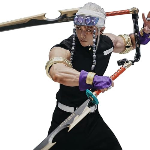 CR ROLECOS Tengen Uzui Cosplay-Outfit, Unterhaltung, District Arc, Cosplay, Herren, Erwachsene, Anime, Halloween-Kostüm, Größe S