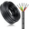 10 Meter 20AWG 6x0,5mm² Elektrischer Kabel, 6 Adriges Kabel 5V/12V/24V/300V Stromkabel Verzinntes Kupferkabel, Flexibel und Weich Niedrige Impedanz Hohe Temperaturbeständigkeit Verlängerungskabel