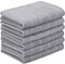 Torchons en Microfibre Tempery (40x60 cm, gris, paquet de 6), chiffons de nettoyage pour cuisine, voiture, douche, torchon absorbant à séchage rapide