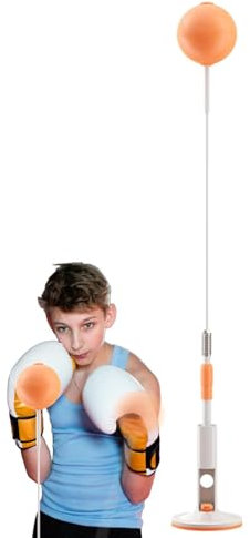 Freistehender Boxsack | Box-Reflex-Tasche | Speed-Reflex-Beutel-Set | Freistehender Reaktionsball | Speedbag mit Ständer | Tragbarer Reflex-Boxsack für das Training der Hand-Auge-Koordination im Fitne