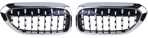 gengpingni Für BMW G30 G38 525i 528i 530i 2017-2020,Auto-Mittelgitter Racing Grills Lüftungsgitter Auto-Styling-Mittelgitter,C/Chrome