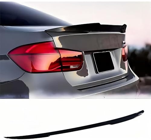 RUIDAM Auto Heckspoiler für Mercedes CLK W209, Kofferraumspoiler Rear Wing Heckklappe Dachspoiler Heckflügel Heckspoiler Flügel Lippe Bodykits Zubehör,A/Glossy-Black