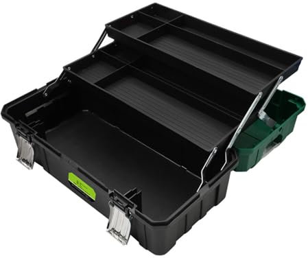 Multiple Compartment Toolboxs With Handle, 3 Expandable Layers, Foldable Storage Case For Workshop Essential Easy Access
