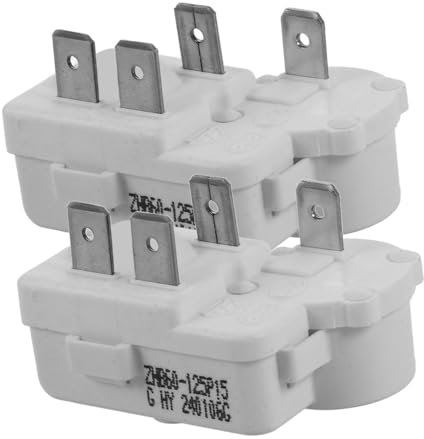 HOOTNEE Compressor Starter Relay Overload Protector 4-pin Refrigerator and Freezer Compressor Relay for Freezer Accessories Zhb40-105p15