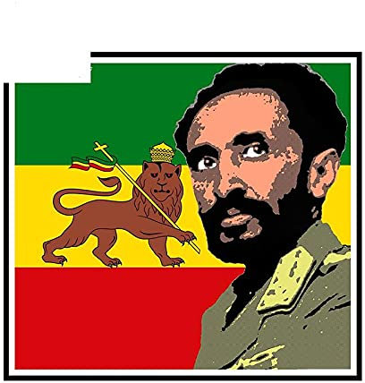 13 cm x 12,1 cm für Haile Selassie Lion of Judah Autoaufkleber LKW-Aufkleber Creativite