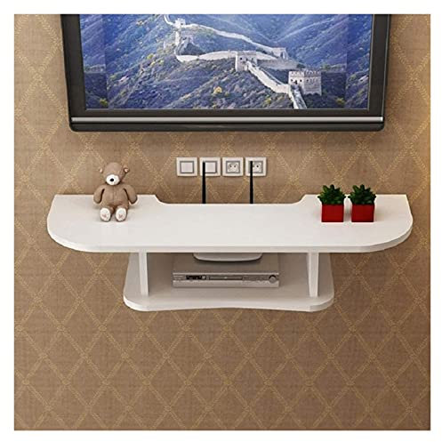 Schwimmender TV-Ständer, Schrank, TV-Ständer, schwebendes, an der Wand montiertes TV-Konsolen-Komponentenregal, Wand-Medienkonsole, Wandstall, Aufbewahrungs-TV-Schrank mit offenem Ablagefach für