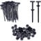atnayo 100 Pcs Cable Tie Buckle, Heavy Duty Self-Locking Nylon Universal Cable Tie Buckle, Durable Multipurpose Button Head Zip Ties
